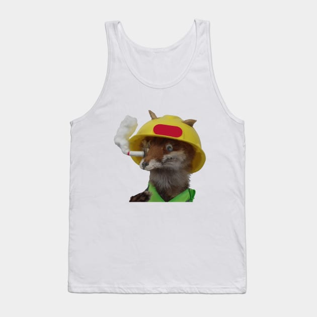 Builder Fox Tank Top by WorldAroundEwe